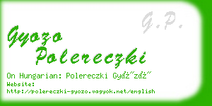 gyozo polereczki business card